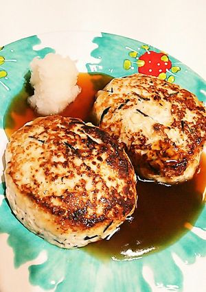 ひじき煮リメイク☆ふわふわ豆腐ハンバーグ-レシピのメイン写真