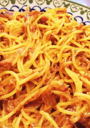 ビールのおつまみに☆簡単！鯖味噌缶パスタ-レシピのメイン写真