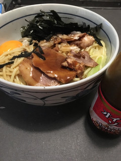 簡単 水パスタでまぜそば-レシピのメイン写真