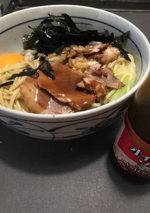 簡単 水パスタでまぜそば-レシピのメイン写真