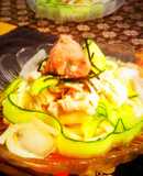 ＊薬味おろし梅で＊豚しゃぶの冷やしうどん