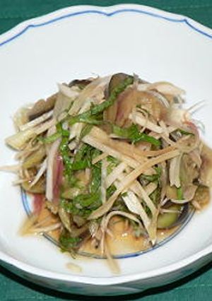 ナスと香味野菜で、夏のお浸し-レシピのメイン写真