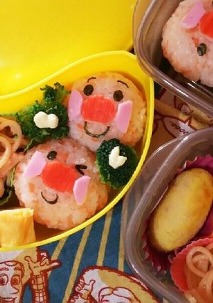 キャラ弁 アンパンマンおにぎり弁当-レシピのメイン写真