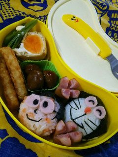 キャラ弁 ドラえもん&のび太おにぎり-レシピのメイン写真