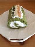 宇治抹茶の和風ロールケーキ♪