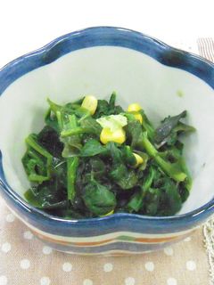 ほうれん草の和風サラダ☆宇都宮市保セ-レシピのメイン写真