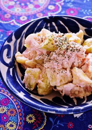 春だ♪新じゃが新玉めんたいサラダ-レシピのメイン写真
