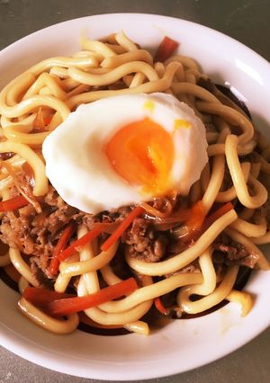 牛丼de焼きうどん-レシピのメイン写真