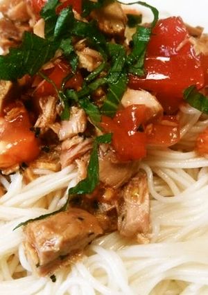 さっぱり!南高梅で冷製そうめん-レシピのメイン写真