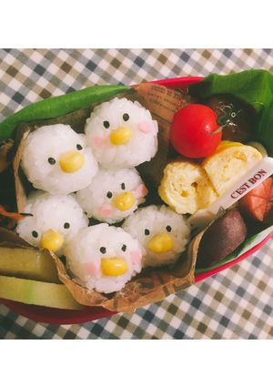 キャラ弁♡ピヨ盛り ひよこ-レシピのメイン写真