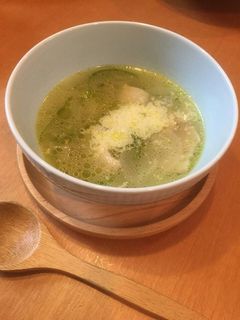 簡単!ピーマンと新玉ねぎのチーズスープ♪-レシピのメイン写真