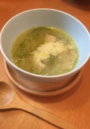 簡単!ピーマンと新玉ねぎのチーズスープ♪-レシピのメイン写真