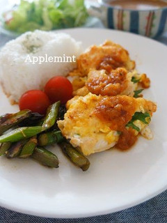 しっとり鶏胸肉のしそはさみピカタ梅ソース-レシピのメイン写真