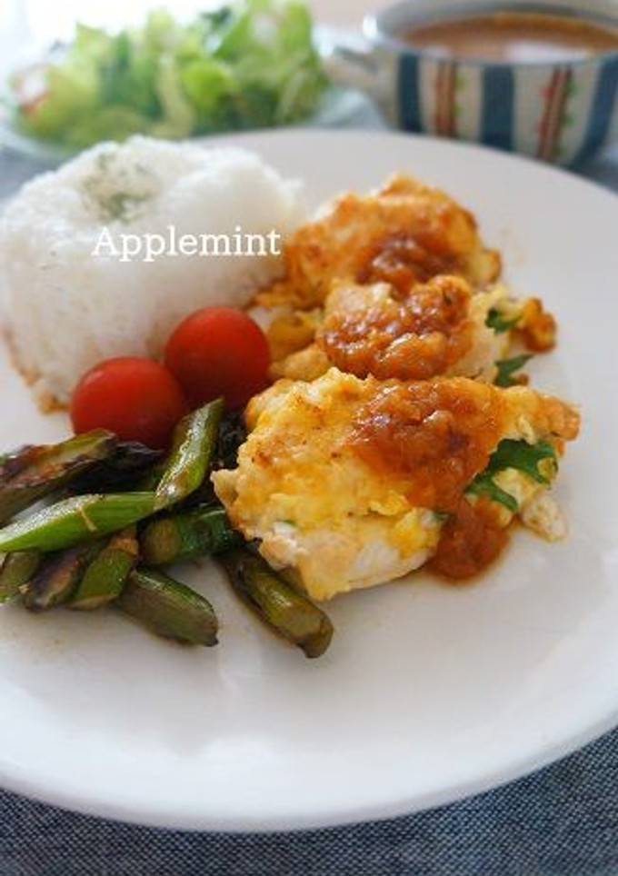 しっとり鶏胸肉のしそはさみピカタ梅ソース-レシピのメイン写真
