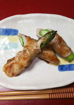 照り焼き風＊アスパラの肉巻き♪-レシピのメイン写真