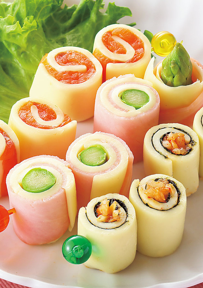 くるくるチーズ巻き3種-レシピのメイン写真