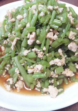 かたはと鶏ひき肉炒め-レシピのメイン写真