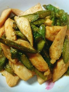 鶏胸肉とアスパラの簡単マヨポン炒め❁-レシピのメイン写真
