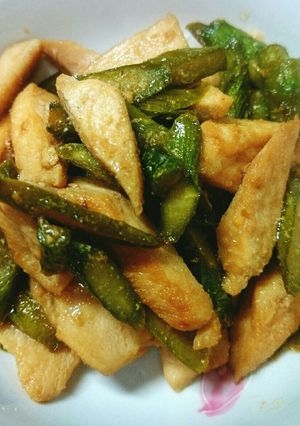 鶏胸肉とアスパラの簡単マヨポン炒め❁-レシピのメイン写真