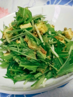 アボカドと水菜の胡麻和え-レシピのメイン写真
