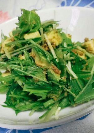 アボカドと水菜の胡麻和え-レシピのメイン写真