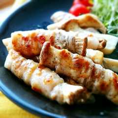 รูปของ エリンギ×豚バラのカリカリチーズ焼き✾