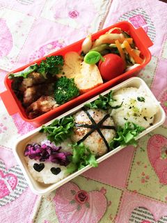 簡単!お漬け物で3色おにぎり弁当-レシピのメイン写真