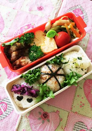簡単！お漬け物で3色おにぎり弁当-レシピのメイン写真