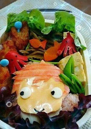 ポニョ キャラ弁当-レシピのメイン写真
