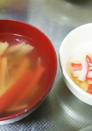 カニかまのお吸い物♪-レシピのメイン写真
