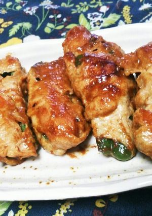 ピーマンのウインナー詰め！？肉巻き！-レシピのメイン写真