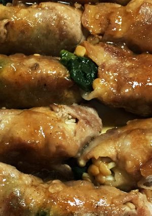 豚肩ロースのほうれん草えのき巻き-レシピのメイン写真