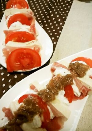な～んちゃって梅のカプレーゼ風♪-レシピのメイン写真