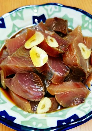 ガツンとにんにくのかつおの漬け！-レシピのメイン写真
