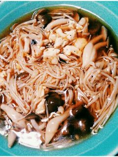 きのこたっぷりお腹いっぱい!あんかけ豆腐-レシピのメイン写真