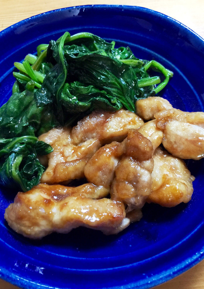 ほうれん草鶏肉炒め中華風-レシピのメイン写真