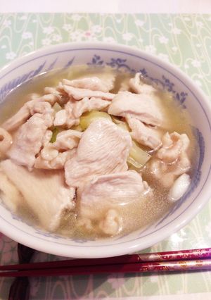 糖質制限☆鶏むね ちゅるん!塩ラーメン-レシピのメイン写真
