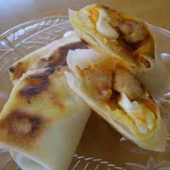 รูปของ 美味♪チキンと卵のトマトソース春巻き