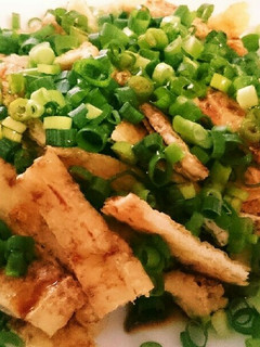 カリカリ油揚げにたっぷりネギをかけて-レシピのメイン写真