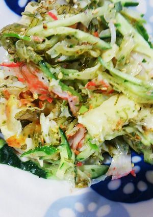 いか昆布花びらたけサラダ-レシピのメイン写真