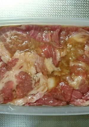 料理に使う 豚肉の甘辛漬け(保存食)-レシピのメイン写真