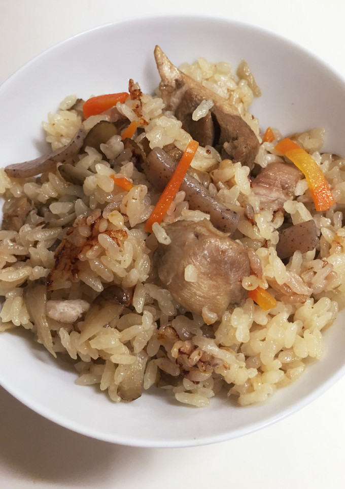 今日ランチ♪鶏肉と牛蒡の簡単炊き込みご飯-レシピのメイン写真