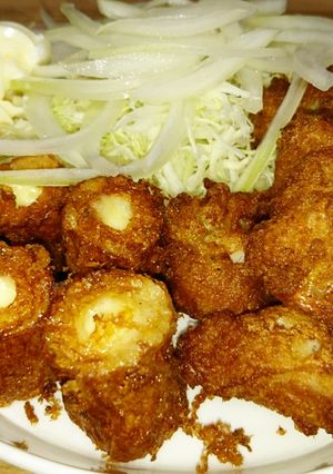 ☆男飯☆０１０　ピリ辛唐揚げとチーズ竹輪-レシピのメイン写真