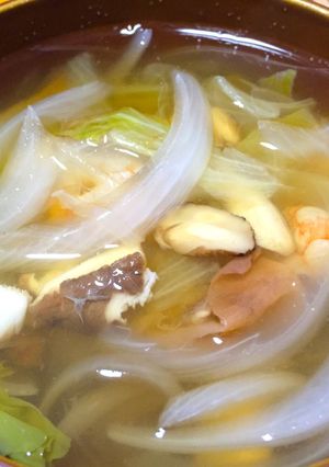 野菜たっぷり梅干しのさっぱりスープ-レシピのメイン写真