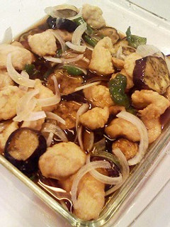 食欲増進!!鶏肉とナスのマリネ-レシピのメイン写真