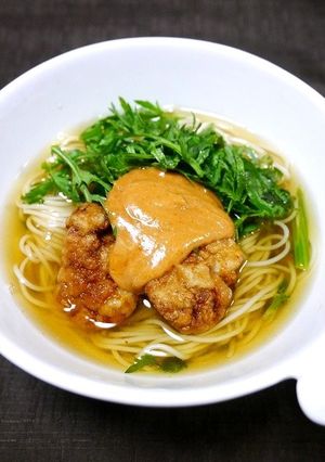 簡単！味が変わる？冷しそうめん(味噌玉)-レシピのメイン写真