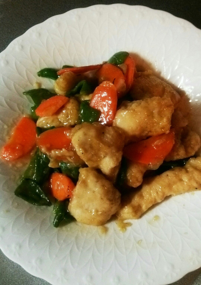 鶏胸肉の唐揚げ中華風炒め-レシピのメイン写真