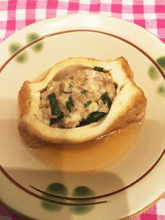 簡単♪厚揚げの肉詰め♪-レシピのメイン写真