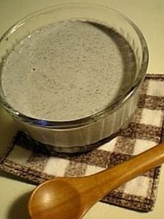 * 黒ごまのぷるぷるブラマンジェ *-レシピのメイン写真