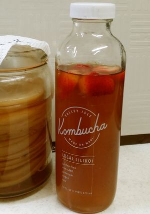 紅茶キノコ 2次発酵微炭酸コンブチャ 苺-レシピのメイン写真